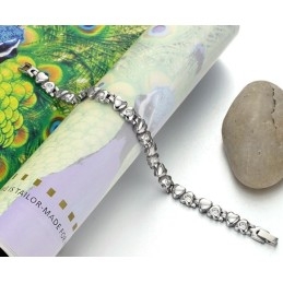 Bracelet En Titane Pour Femme De Qualité Supérieure Avec Strass