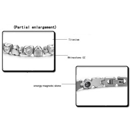 Bracelet En Titane Pour Femme De Qualité Supérieure Avec Strass