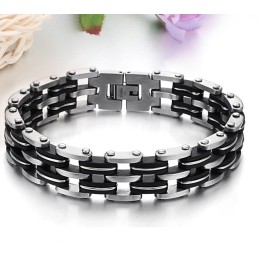 Bracelet En Silicone Titane Pour Homme, Qualité Et Quantité Garanties
