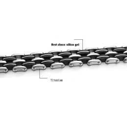 Bracelet En Silicone Titane Pour Homme, Qualité Et Quantité Garanties