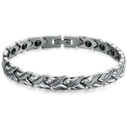 Bracelet En Titane Lodestone De Renommée Mondiale Pour La Santé