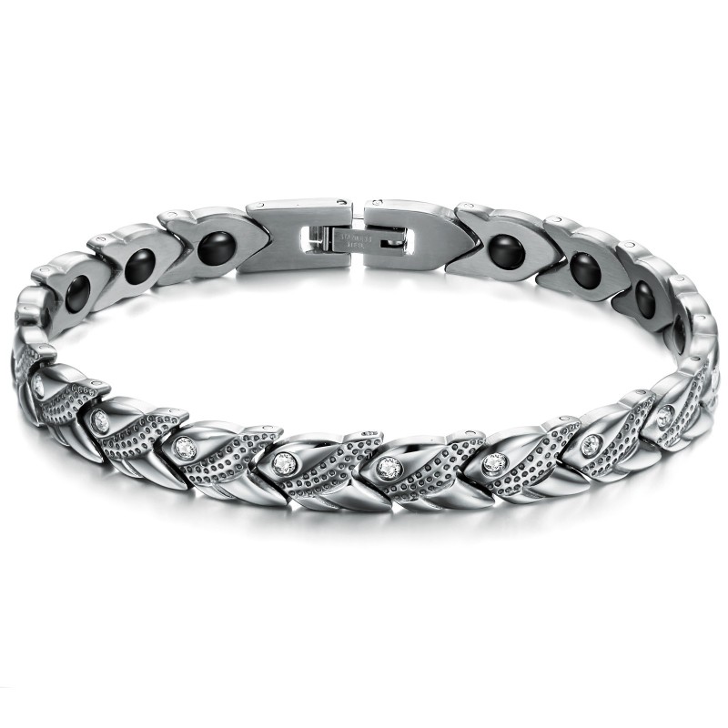 Bracelet En Titane Lodestone De Renommée Mondiale Pour La Santé Bracelet En Titane Lodestone De Renommée Mondiale Pour La Santé