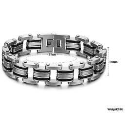 Bracelet Classique En Titane Et Silicone Pour Homme, De Qualité Stable