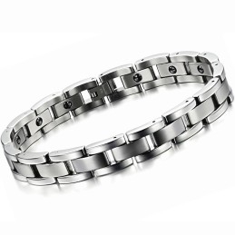 Bracelet En Titane Lodestone Pour La Santé Masculine