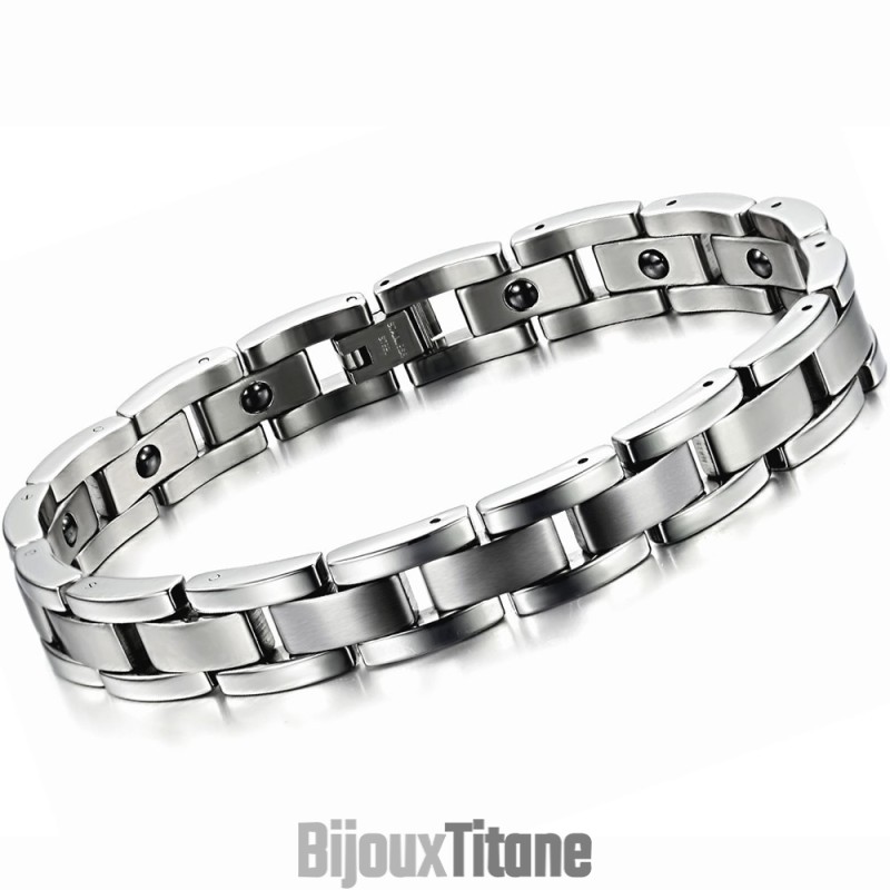 Bracelet En Titane Lodestone Pour La Santé Masculine Bracelet En Titane Lodestone Pour La Santé Masculine