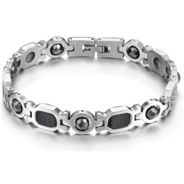 Bracelet En Titane Et Pierre Magnétique Pour Homme, Qualité Stable