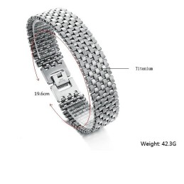 Bracelet En Titane Concis Pour Homme De Haute Qualité