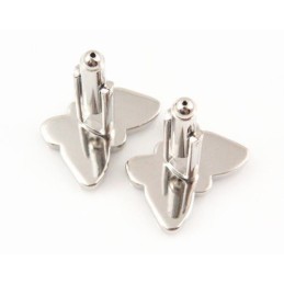 Boutons De Manchette Papillon En Titane Avec Diamants