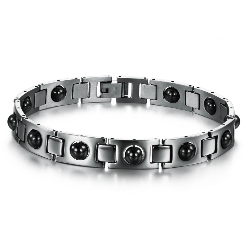 Le Bracelet En Titane Lodestone, La Reine De La Santé De Qualité Le Bracelet En Titane Lodestone, La Reine De La Santé De Qualité