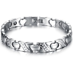 Bracelet En Titane Avec Diamants, Qualité Et Quantité Garanties