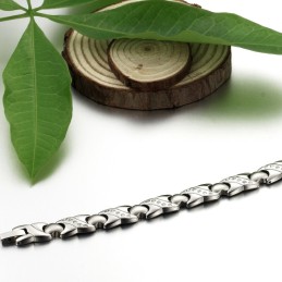 Bracelet En Titane Avec Diamants, Qualité Et Quantité Garanties