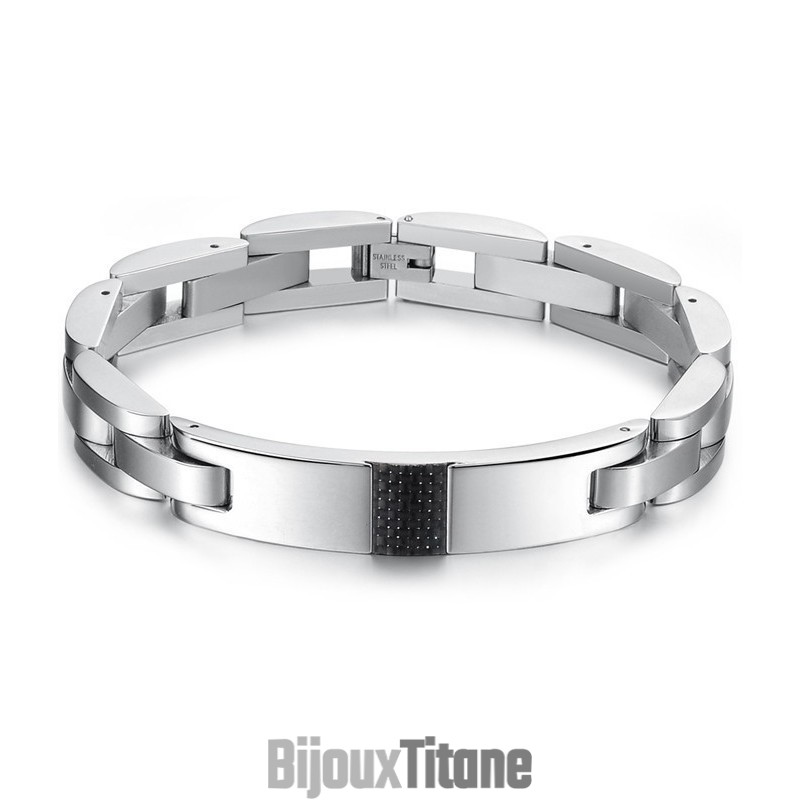 Le Bracelet En Titane Et Fibre De Carbone Noir Pour Homme, La Reine De La Qualité Le Bracelet En Titane Et Fibre De Carbone Noir Pour Homme, La Reine De La Qualité