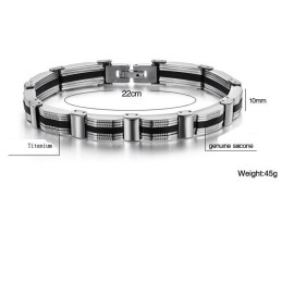 Bracelet En Titane Pour Homme Avec Une Longue Histoire