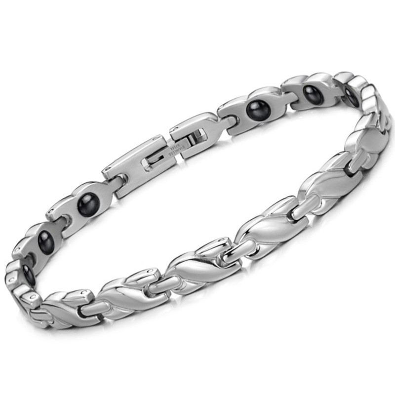 Bracelet En Titane Lodestone Pour La Santé Féminine, Facile À Utiliser Bracelet En Titane Lodestone Pour La Santé Féminine, Facile À Utiliser