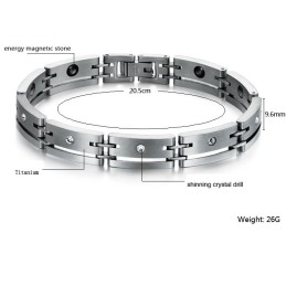 Bracelet En Titane Lodestone Pour Homme De Haute Qualité