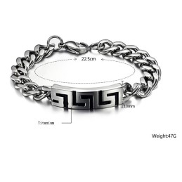 Le Bracelet En Titane Great Wall Pour Homme, La Reine De La Qualité