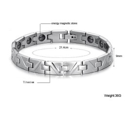 Bracelet Antifatigue En Titane Lodestone Facile À Utiliser