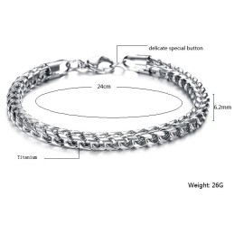 Bracelet Classique En Titane Pour Homme, Qualité Et Quantité Garanties