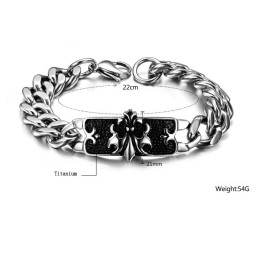 Bracelet Classique En Titane Pour Homme De Renommée Mondiale