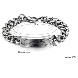 Pour Jouir D'Une Excellente Réputation Au Pays Et À L'Étranger, Bracelet En Titane Pour Homme