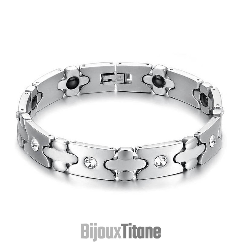 Bracelet De Santé En Titane De Qualité Supérieure Avec Diamant Bracelet De Santé En Titane De Qualité Supérieure Avec Diamant