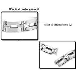 Bracelet En Titane Avec Croix Pour Homme De Haute Qualité