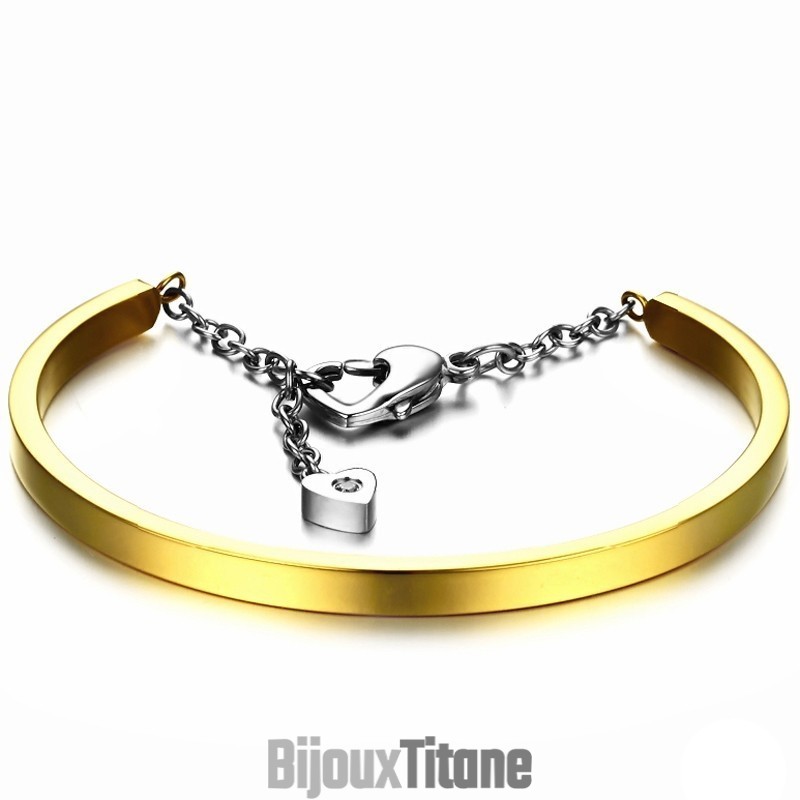 Bracelet En Titane Sweetheart De Qualité Fiable Bracelet En Titane Sweetheart De Qualité Fiable