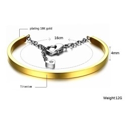 Bracelet En Titane Sweetheart De Qualité Fiable