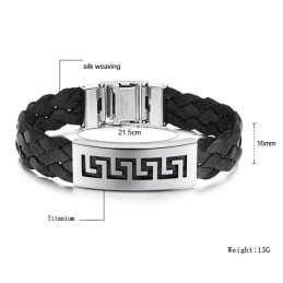 Bracelet Jonc Great Wall En Titane Pour Homme, Performance Fiable