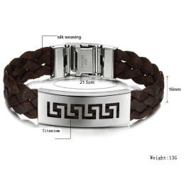 Bracelet Jonc Great Wall En Titane Pour Homme, Performance Fiable