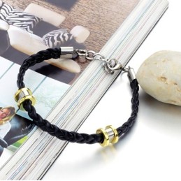 Bracelet En Cuir Titane Concis De Haute Qualité