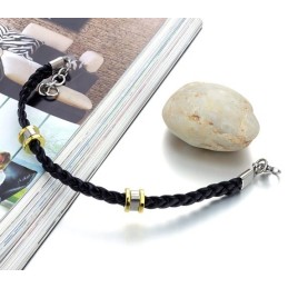 Bracelet En Cuir Titane Concis De Haute Qualité