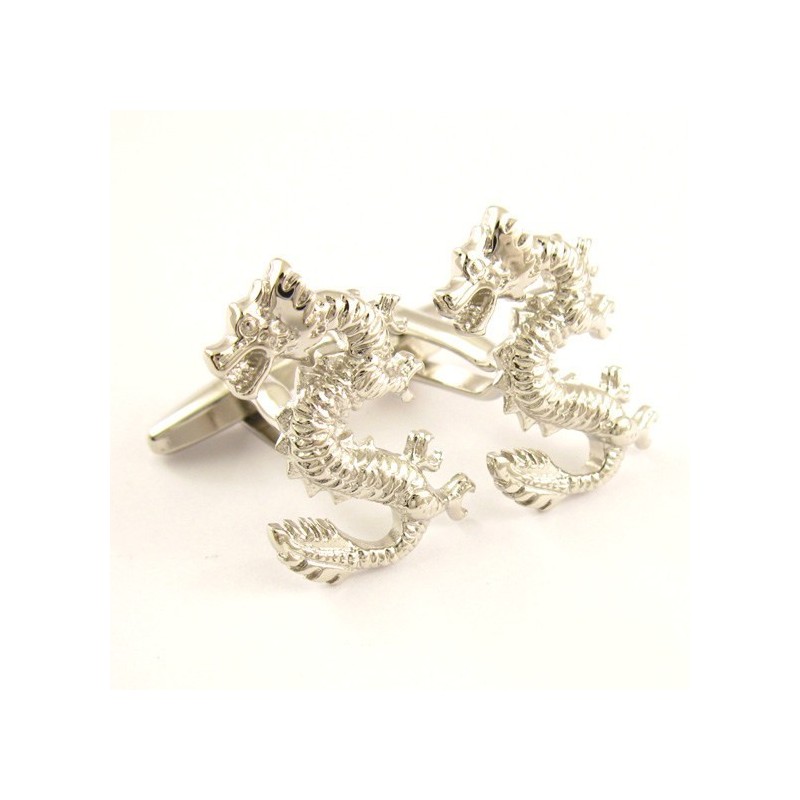 Boutons De Manchette Dragon En Titane Tendance