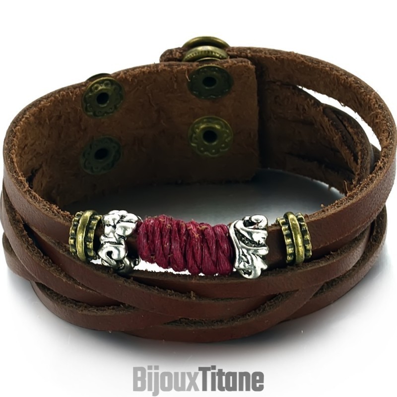 Bien Connu Pour Son Bracelet En Cuir Et Titane De Haute Qualité Bien Connu Pour Son Bracelet En Cuir Et Titane De Haute Qualité