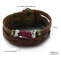 Bien Connu Pour Son Bracelet En Cuir Et Titane De Haute Qualité