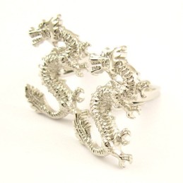 Boutons De Manchette Dragon En Titane Tendance