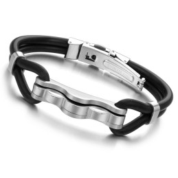 Bracelet En Silicone Et Titane De Qualité Supérieure