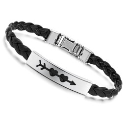 Bracelet En Cuir Titane Pour Femme, Qualité Stable Et Élégante