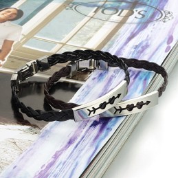 Bracelet En Cuir Titane Pour Femme, Qualité Stable Et Élégante
