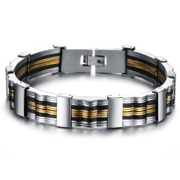 Bracelet En Silicone Et Titane Pour Homme, De Qualité Fiable