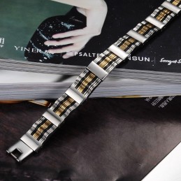 Bracelet En Silicone Et Titane Pour Homme, De Qualité Fiable