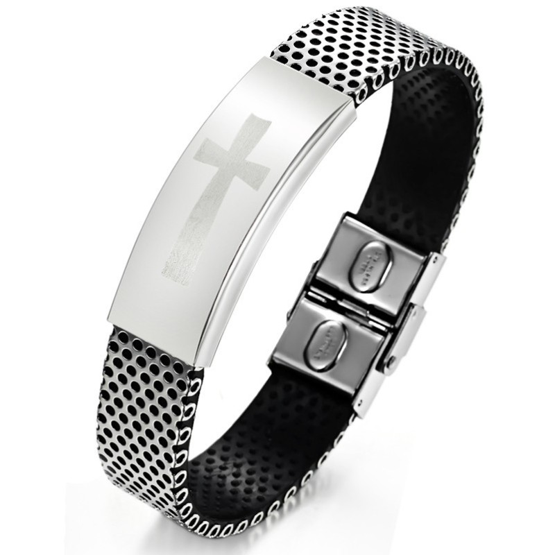 Bracelet Jonc En Cuir Titane Pour Homme, Qualité Et Quantité Garanties Bracelet Jonc En Cuir Titane Pour Homme, Qualité Et Quantité Garanties