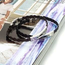 Bracelet Jonc En Cuir Titane Pour Femme De Qualité Supérieure