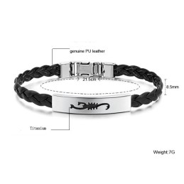 Bracelet Jonc En Cuir Titane Pour Femme De Qualité Supérieure