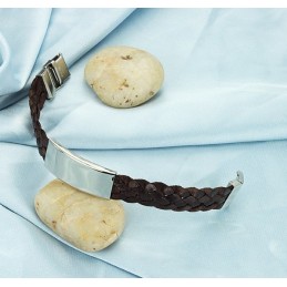 Le Bracelet Jonc En Titane Marron De La Reine De La Qualité
