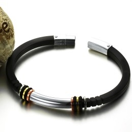 Bracelet En Titane Et Silicone, Vendu Dans Le Monde Entier