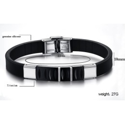 Bien Connu Pour Son Bracelet En Silicone Titane De Haute Qualité