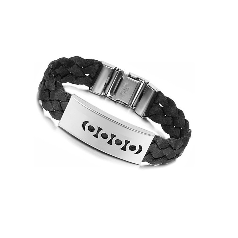Bracelet Jonc En Titane Noir De Qualité Supérieure Bracelet Jonc En Titane Noir De Qualité Supérieure