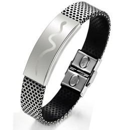 Bracelet Jonc En Titane De Haute Qualité En Forme De Vipère Pour Homme
