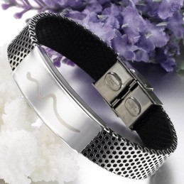 Bracelet Jonc En Titane De Haute Qualité En Forme De Vipère Pour Homme